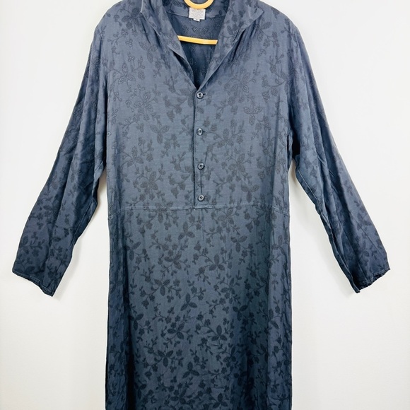 CP Shades black Embroidered Textured Floral midi dress - Picture 8 of 12